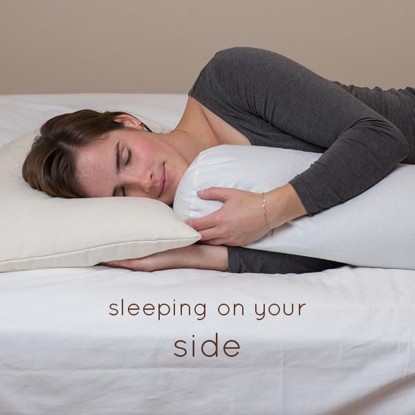 Pillow to keep you sleeping outlet on your side