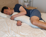 Body Support Pillow + Pillowcase - Organic Buckwheat Hull Body Pillow