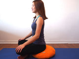 Meditating on Zafu Meditation Cushion
