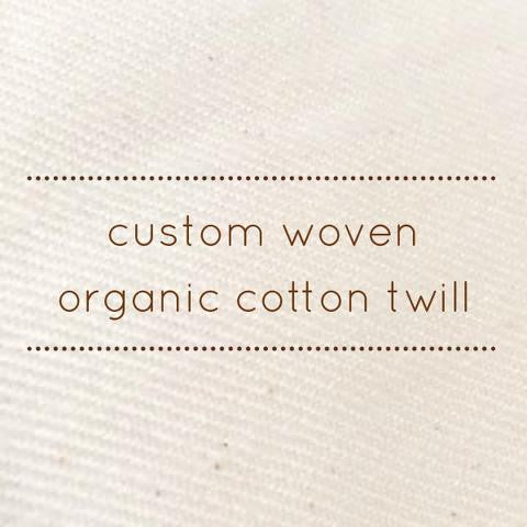ComfyWeave - Custom woven cotton twill for our buckwheat pillows!