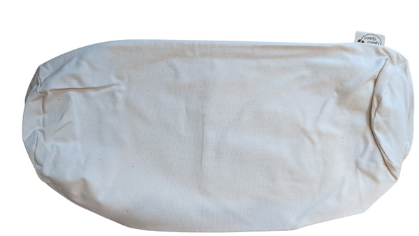 Neck roll buckwheat pillow casing with zipper