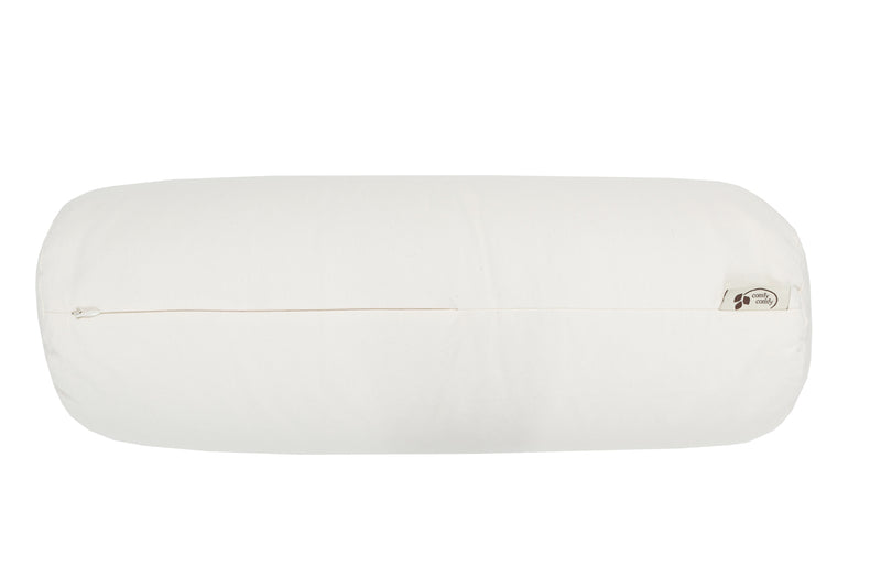 ComfyNeck Plus Side Sleeper Pillow + Pillowcase - Organic Buckwheat Hull Roll Pillow